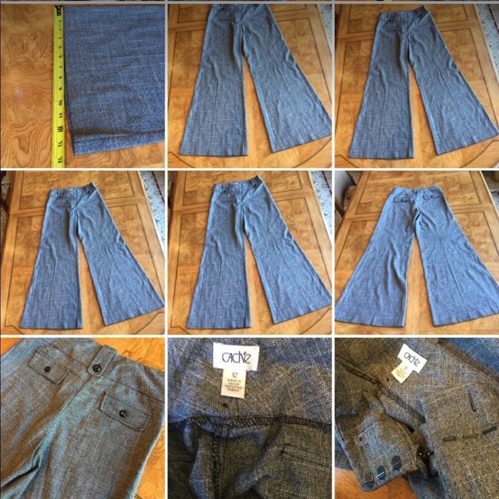 CACHE WIDE Leg Tweed Trousers - Cache! - Picture 8 of 8